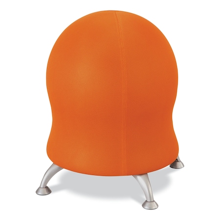Safco Zenergy Ball Chair, Backless, Supports Up to 250 lb, Orange Fabric 4750OR